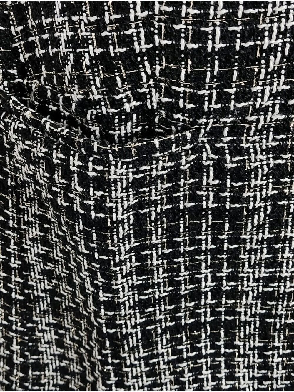 Quiet Luxury Tweed Lurex One Button Blazer Jacket 2X Office Chic NWT - Picture 6 of 9